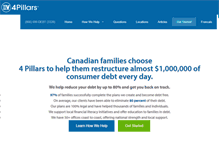 Tablet Screenshot of 4pillars.ca